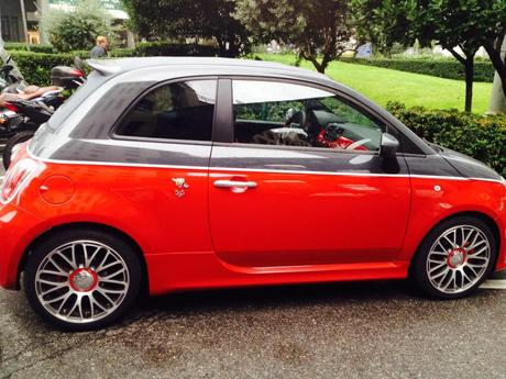 500 abarth rossa e grigia