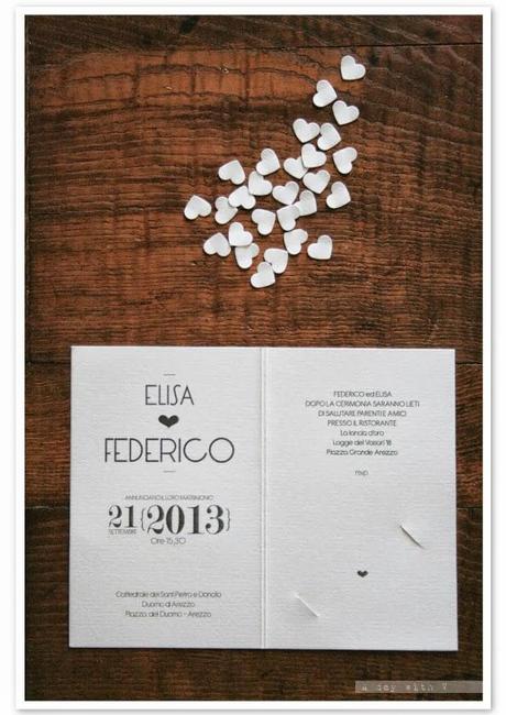 Elisa & Federico invitations