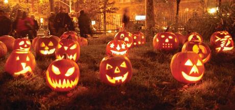 Fotografia di zucche di Halloween