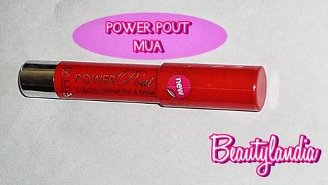 MUA - Lip Colour Tint Power Pout in Runway (swatch e review) -