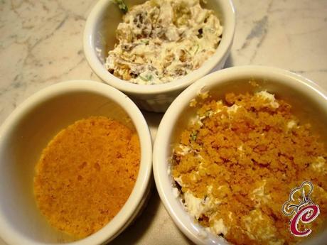 Crumble integrale di melanzane croccanti in crema di ricotta e la rivelazione di un debole