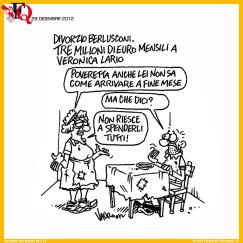 Divorzio Berlusconi vignetta