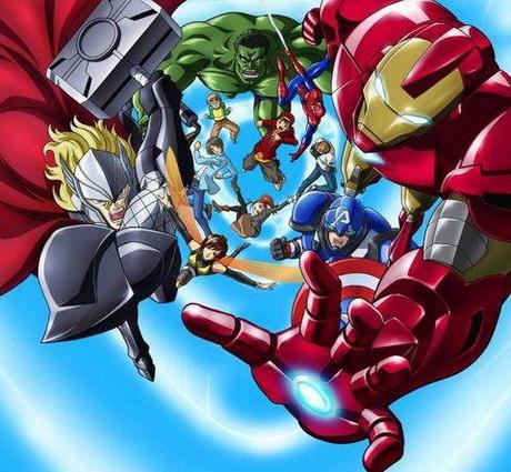 Marvel annuncia seria anime di The Avengers  Walt Disney Pictures Toei Animation The Avengers Marvel Studios Marvel Disk Wars: The Avengers 