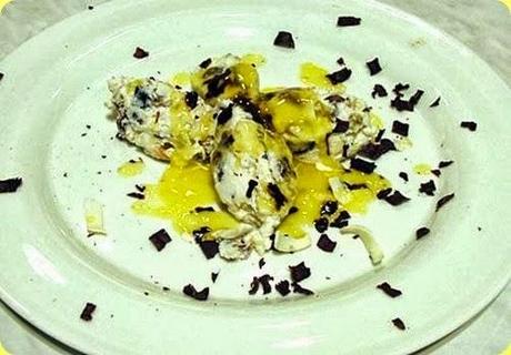 Semifreddo alla ricotta con cioccolato e marroni