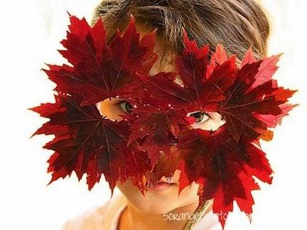 Speciale Autunno: una maschera con le foglie!