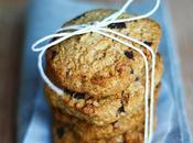 Cookies croccanti farro fiocchi d'avena gocce cioccolato