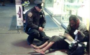 Cop-shoes-homeless