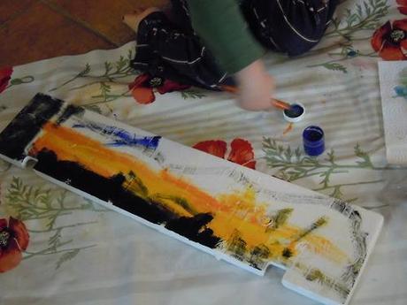 Anche i miei bimbi hanno sperimentato Mondrian :-)