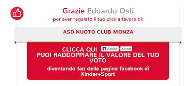 Aiuta il Nc Monza - Kinder + Sport