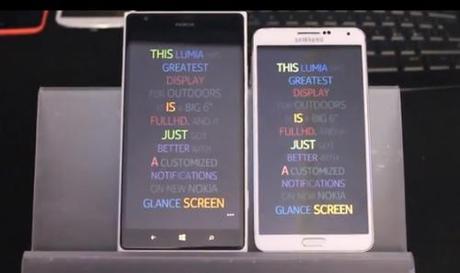 Il display ClearBlack Nokia Lumia 1520 migliore del Galaxy Note 3