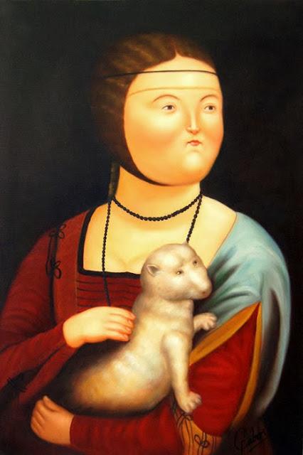 Botero a Parma, dama con l'ermellino