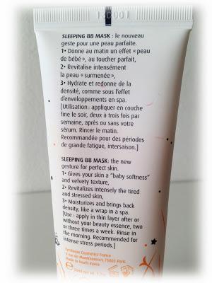 A natural night SPA - Erborian Sleeping BB Mask