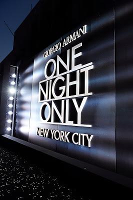 Giorgio Armani presenta One Night Only New York
