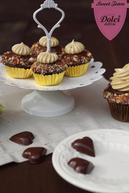 Tortine al cioccolato con crema al mascarpone e caffè