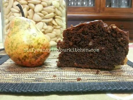 Torta cioccolato e pere : vegan e senza glutine