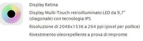 New IPad Air : Specifiche Tecniche