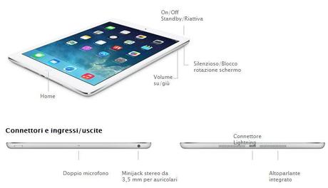 New IPad Air : Specifiche Tecniche