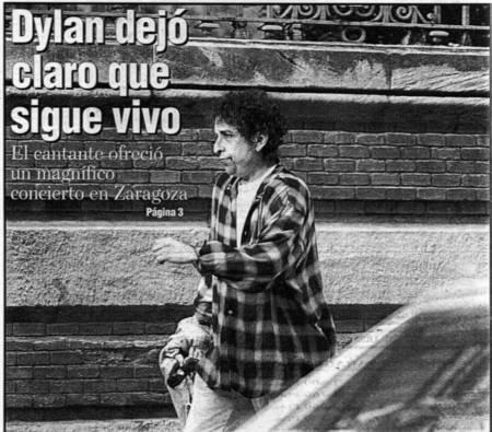 Bob Dylan 1995 - on the streets of Zaragoza Bob Dylan 1995 - on the streets of Zaragoza