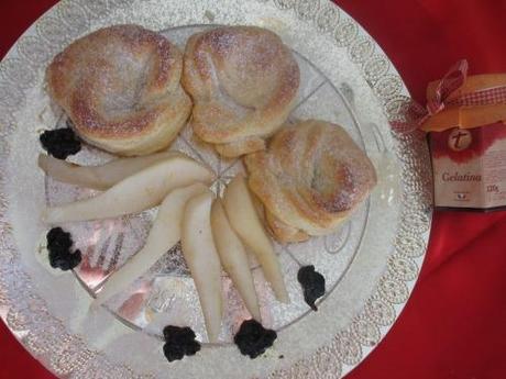 Tortelloni pasta sfoglia salsa pere gelatina aceto balsamico tradizione
