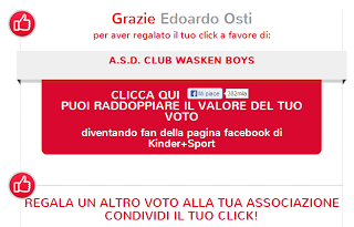 Concorso Kinder: sosteniamo i Wasken Boys Lodi!