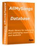 AllMySongs Database120 AllMySongs Database 2.3 Gratis con Licenza: Organizza la tua raccolta MP3 facilmente [Windows App]