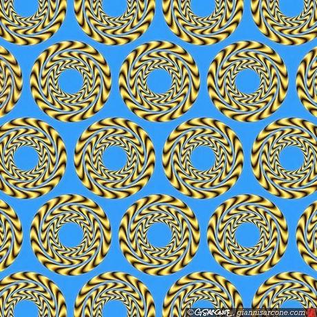 I KIN'OPTIC PATTERNS CON STRAORDINARI EFFETTI OTTICI DI MOVIMENTO DI GIANNI SARCONE