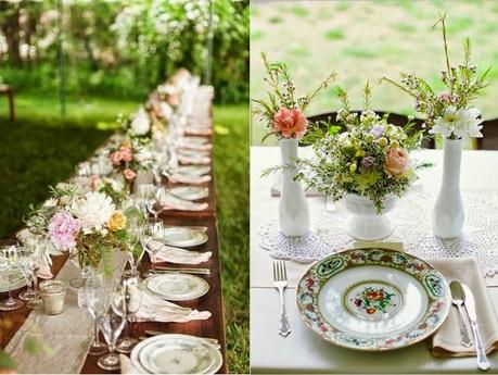 floral porcelain plates