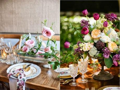 floral porcelain plates