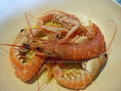 Tagliatelle al Kamut con Salicornia, Scampi, Gamberi Rossi e Cannellini