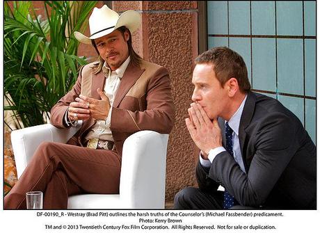 MIchael Fassbender e Brad Pitt in 'The Counselor'