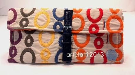 nuove pochette... materiali di scarto e vecchi cinturini!!