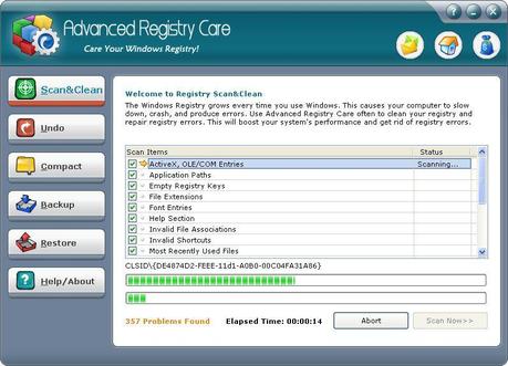 system1big Advanced Registry Care Gratis: Velocizzare Windows ottimizzando il registro di sistema [Windows App]