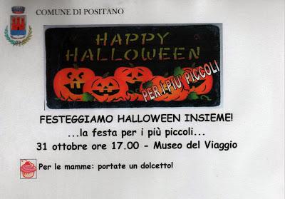 Halloween a Positano ... una notte di streghe , zombi e mostri ...