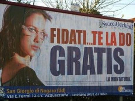 Spacci Occhiali - Fidati, te la do gratis la montatura