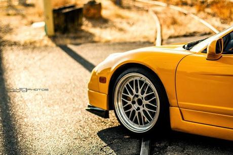 Yellow Honda NSX