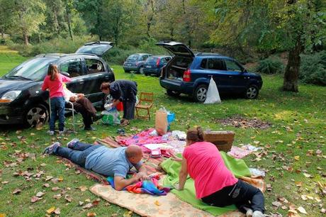 I colori dell'autunno: pic nic nel bosco