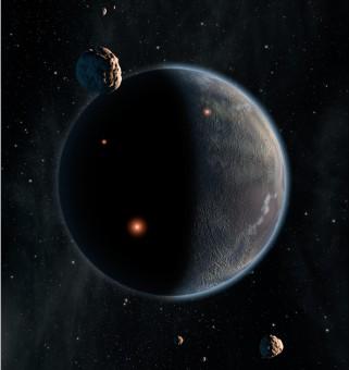Illustrazione di fantasia di un pianeta roccioso formatosi in un sistema stellare ricco in carbonio. Sarebbe totalmente arido e difficilmente potrebbe ospitare forme di vita, almeno così come la conosciamo. Crediti: NASA/JPL-Caltech