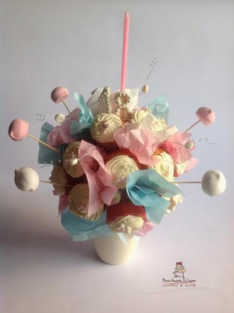 Cupcakes bouquet per il diciottesimo di Chiara