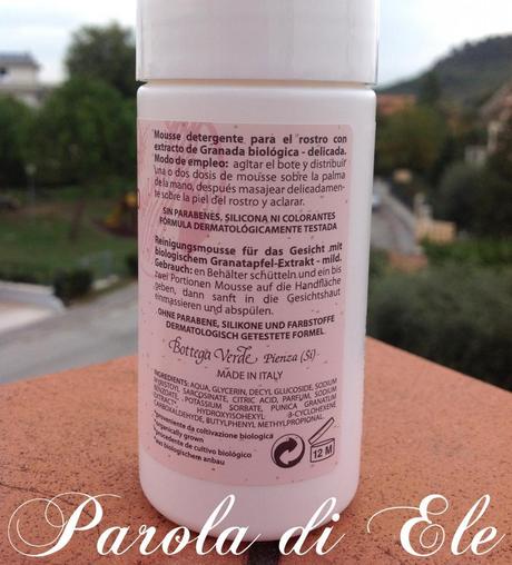 BOTTEGA VERDE: Mousse detergente viso al Melograno