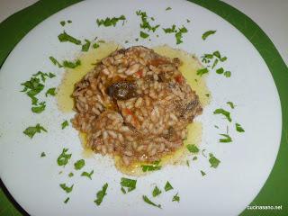 Risotto di Totani e Melanzane