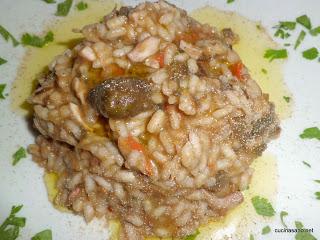 Risotto di Totani e Melanzane