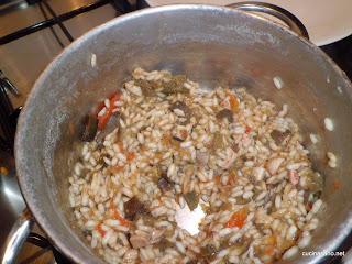 Risotto di Totani e Melanzane