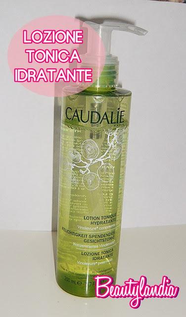 CAUDALIE -Linea detergente/struccante: latte struccante delicato, schiuma detergente, lozione tonica idratante, acqua micellare struccante -