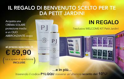 Promozione solari Petit Jardin e Welcome kit