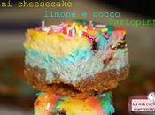 Mini cheesecake limone cocco variopinti