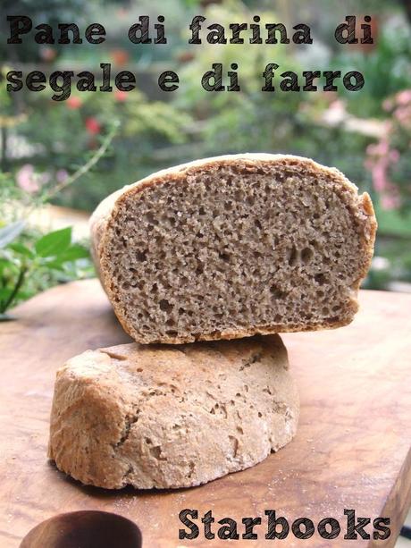 Pane alla farina di segale e di farro per lo Starbooks