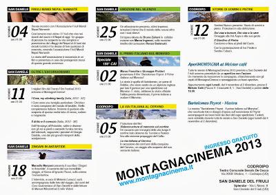 MONTAGNA CINEMA 2013 IL PROGRAMMA