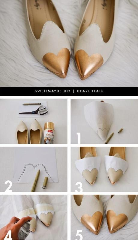 DIY: Come avere un paio di scarpe con punta a forma di cuore DIY: Come avere un paio di scarpe con punta a forma di cuore
