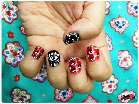 Kenzo Eye 'nail' print