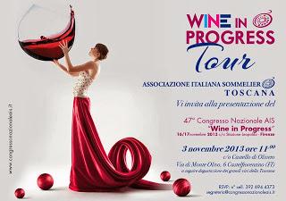 WINE IN PROGRESS TOUR. 47° Congresso Nazionale AIS il 16 e 17 novembre a Firenze